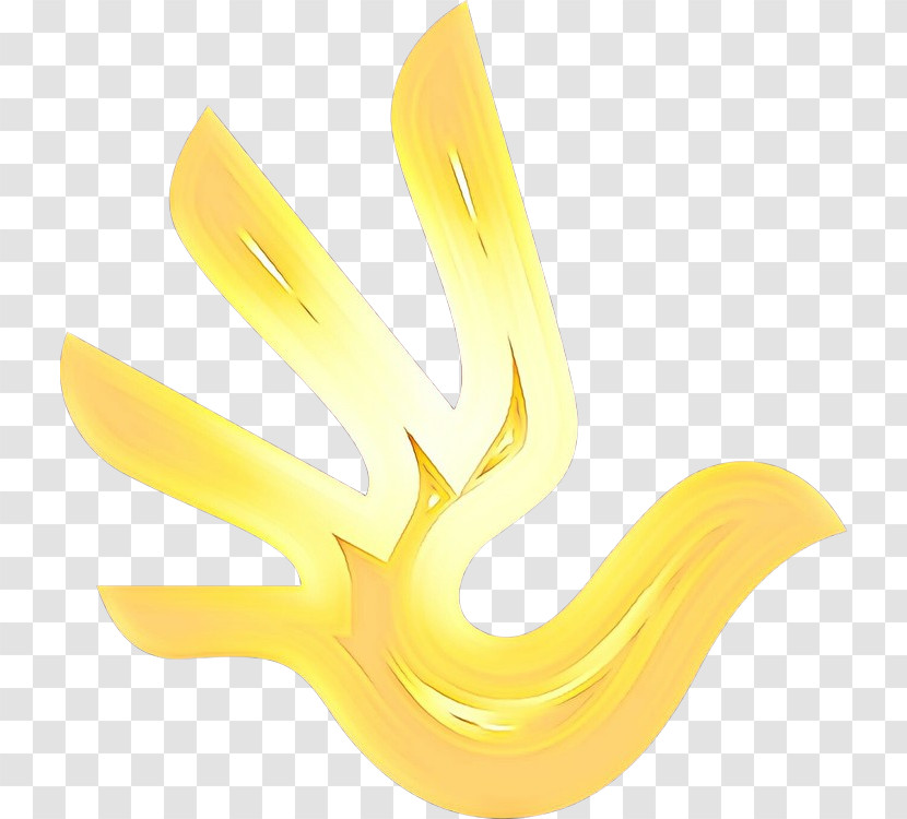 Yellow Finger Transparent PNG