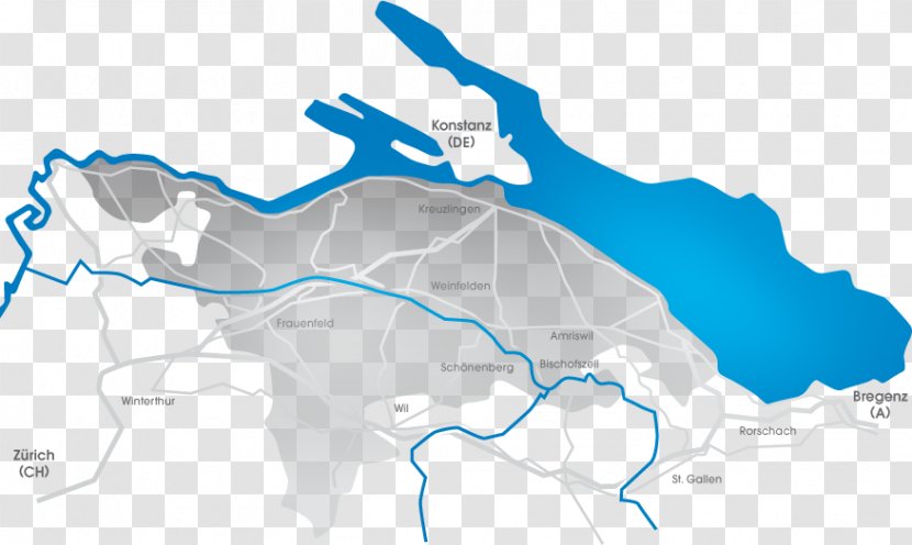 Canton Of Thurgau River Map Central Hidroelèctrica - Heart Transparent PNG