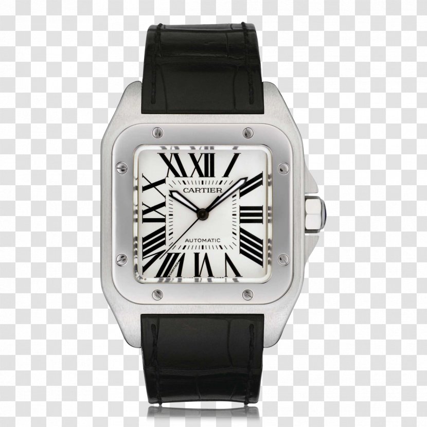 Cartier Men's Santos 100 Watch Jewellery Ballon Bleu - Brand Transparent PNG