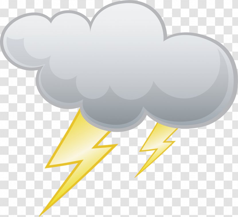 Lightning Cloud Thunder Clip Art - Wing Transparent PNG