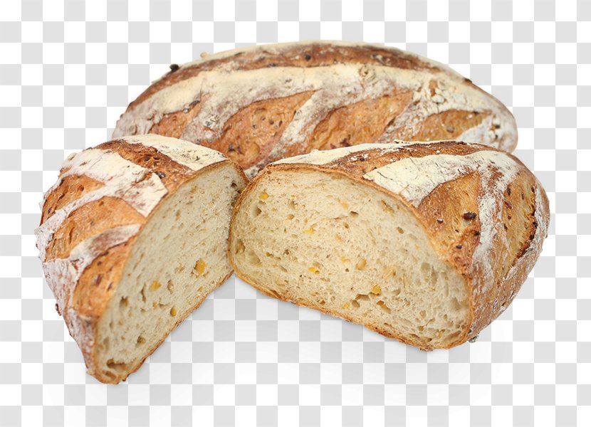 Rye Bread Soda Brown Sourdough Sliced - Loaf Transparent PNG