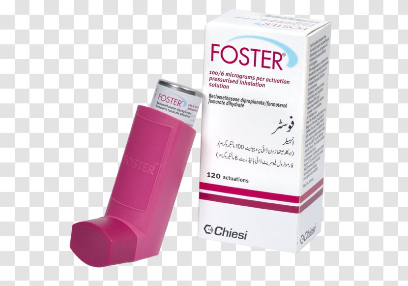Inhaler Beclometasone Dipropionate Formoterol Asthma Pharmaceutical Drug - Copd Transparent PNG