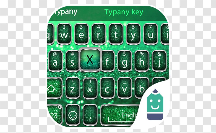 Numeric Keypads Computer Keyboard Green Font - Technology - Emoji Dp Transparent PNG