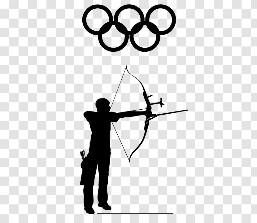 Olympic Games Archery Bow And Arrow Sport Clip Art - Human Behavior Transparent PNG