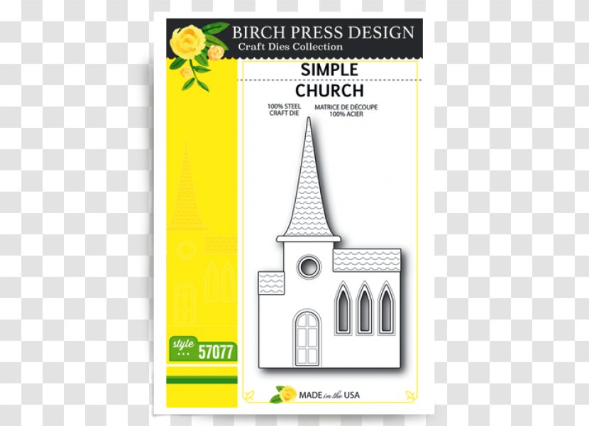 Paper Die Cutting Design Craft - Diagram - Simple Church Transparent PNG