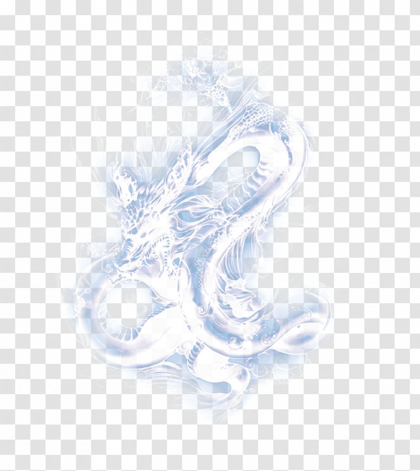 Chinese Dragon Icon - White Transparent PNG