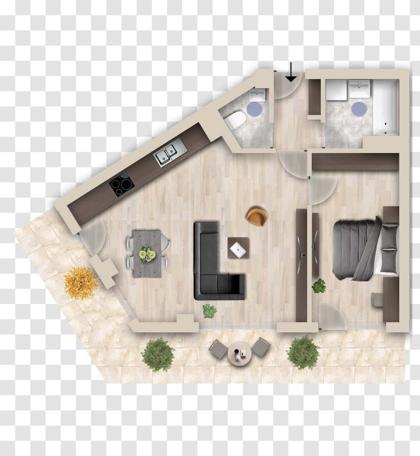 Floor Plan Property Product Angle - Facade Transparent PNG