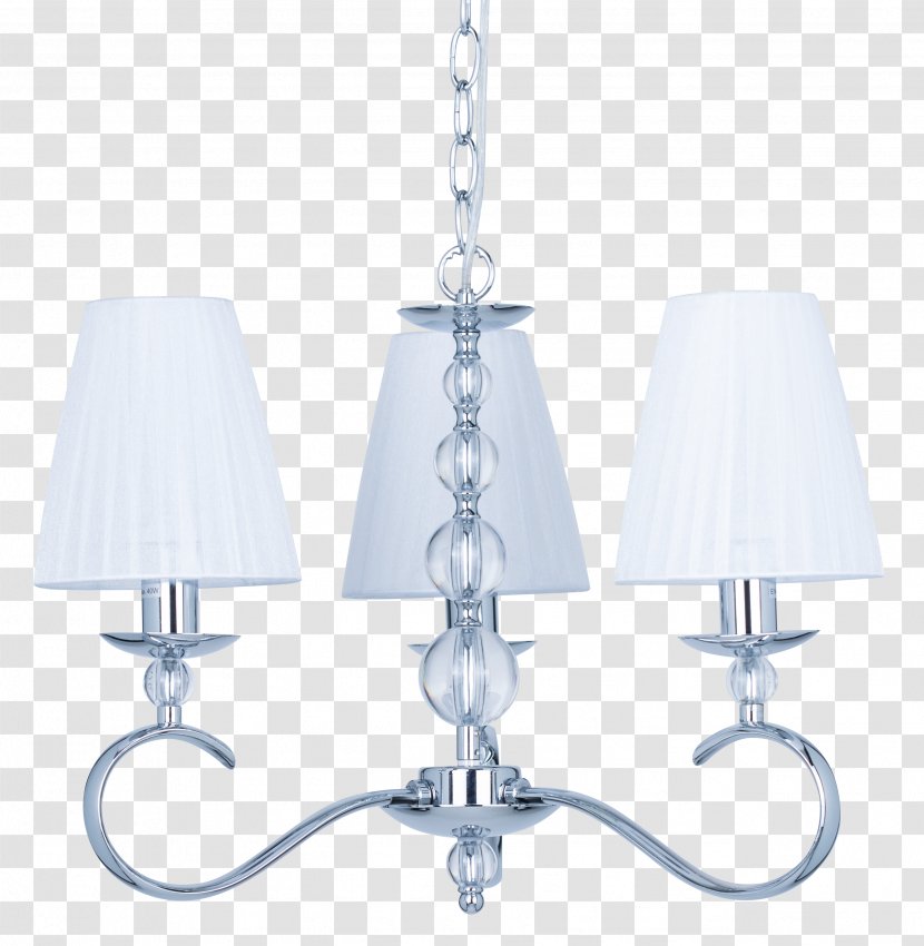 Chandelier Lighting Lamp Ceiling - Chrome Plating - Light Transparent PNG
