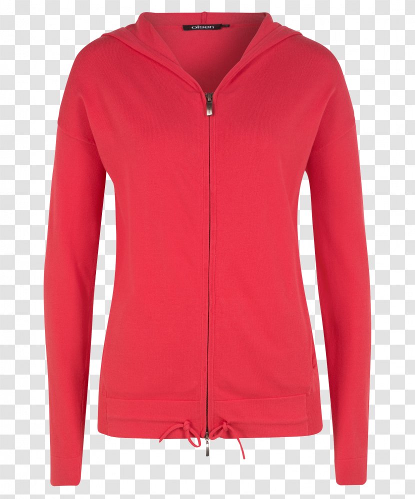 T-shirt Sweater Blouse Sleeve Polo Neck - Jacket - Red Sunset Transparent PNG