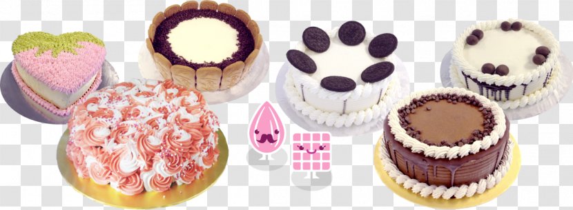 Petit Four Cake Decorating Frozen Dessert - Cuisine - Ice Cream Transparent PNG