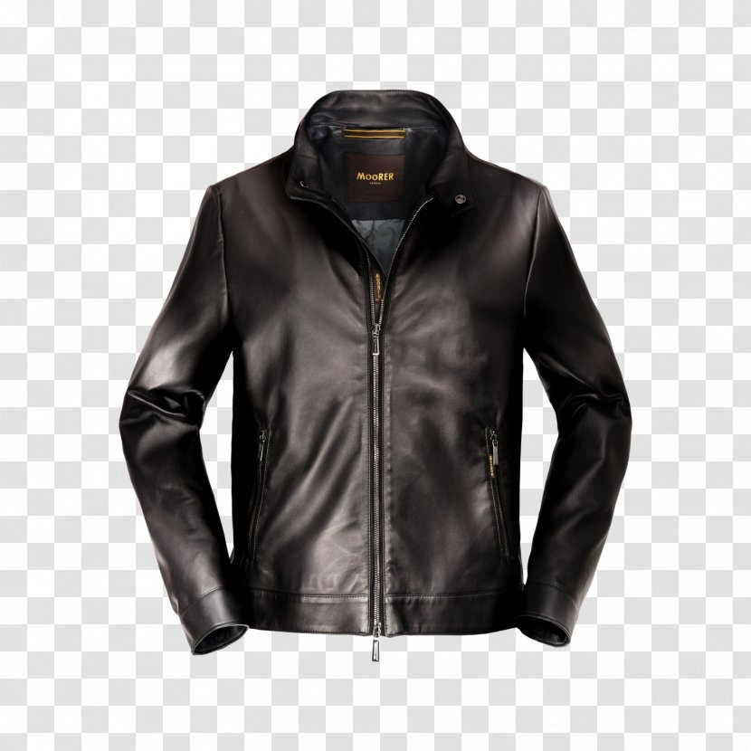 Leather Jacket Down Feather Zipper - Flight Transparent PNG