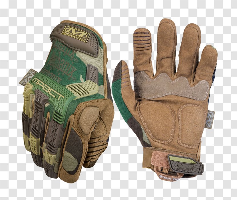 U.S. Woodland Mechanix Wear Glove M-pact Camouflage - Us - Military Transparent PNG