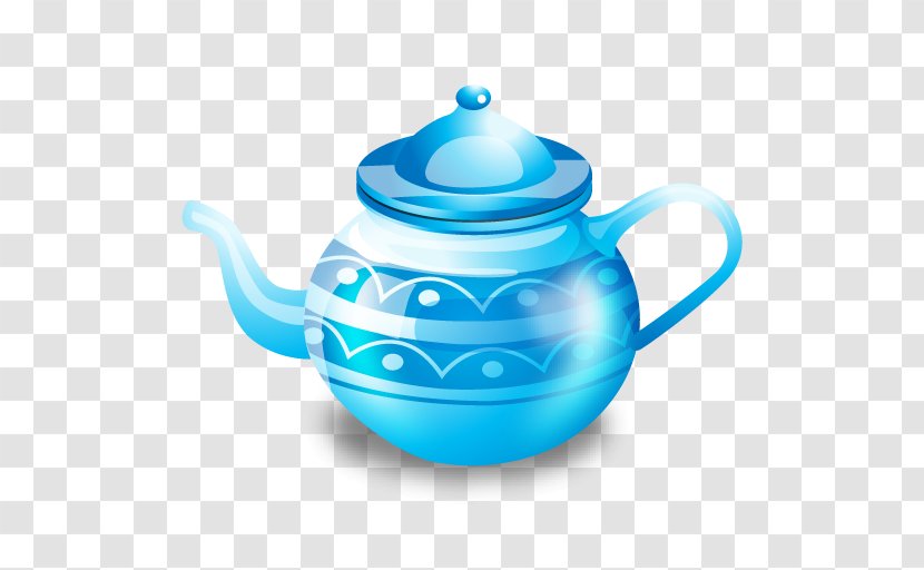 Teapot Icon - Small Appliance - Blue Kettle Transparent PNG