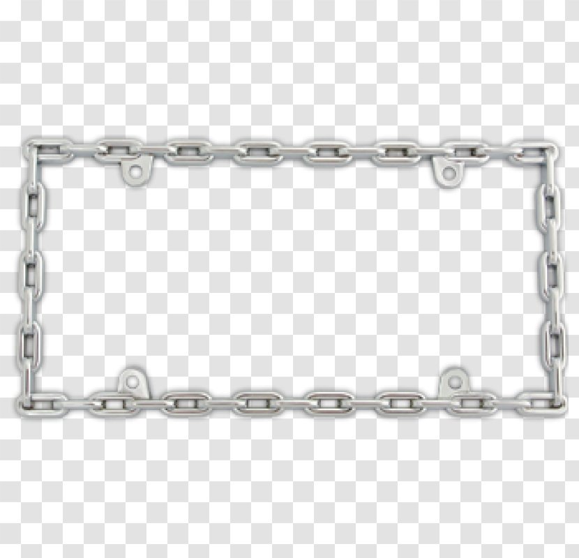 Vehicle License Plates Car Chain Picture Frames Bicycle - Chains Transparent PNG