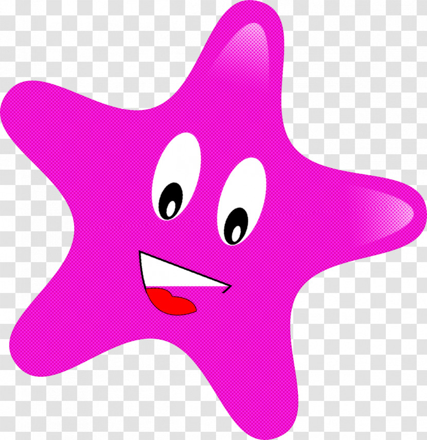 Pink Violet Purple Cartoon Star Transparent PNG