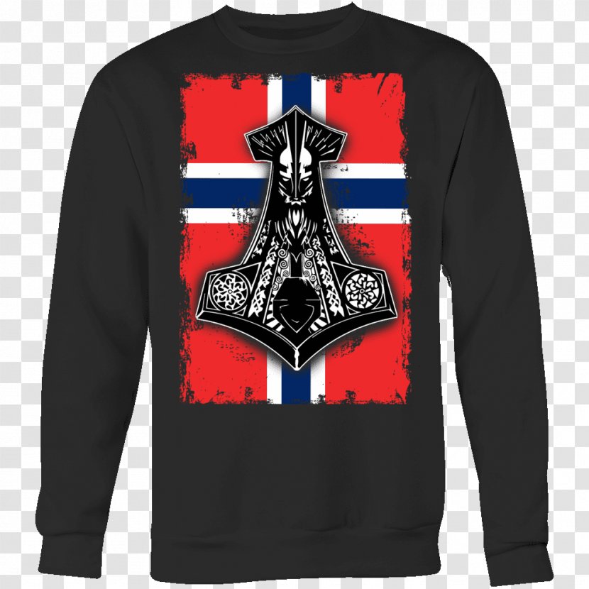 Long-sleeved T-shirt Hoodie Clothing - Old Norse - Handmade Jewelry Brand Transparent PNG