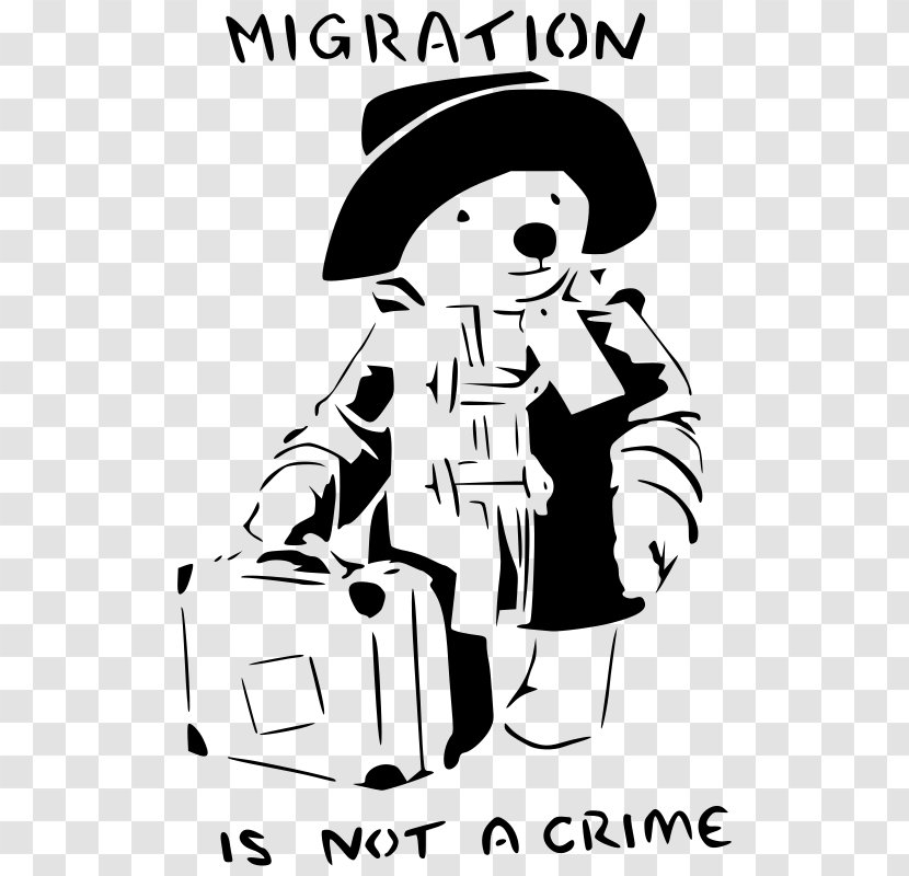 Crime Scene Paddington Bear T-shirt Immigration - Banksy Transparent PNG