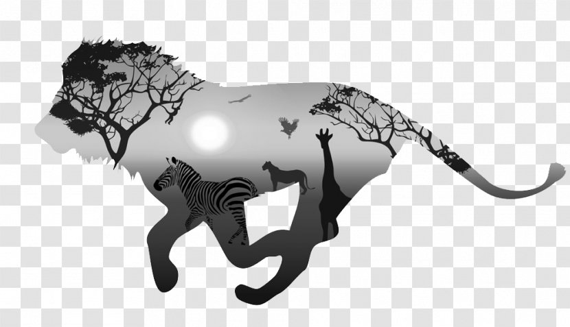 Lion Silhouette Illustration - Puma - Africa Transparent PNG