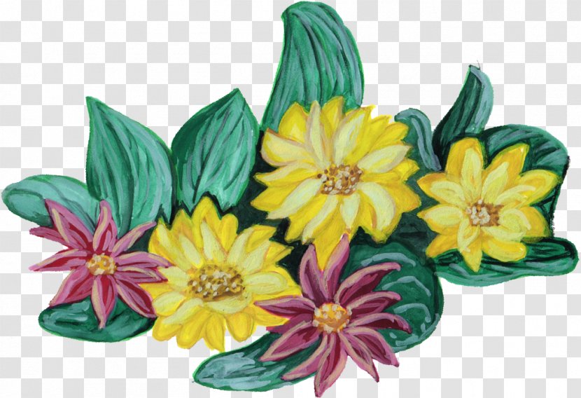 Watercolour Flowers Cut Watercolor Painting Floral Design - Brush - Flower Paint Transparent PNG