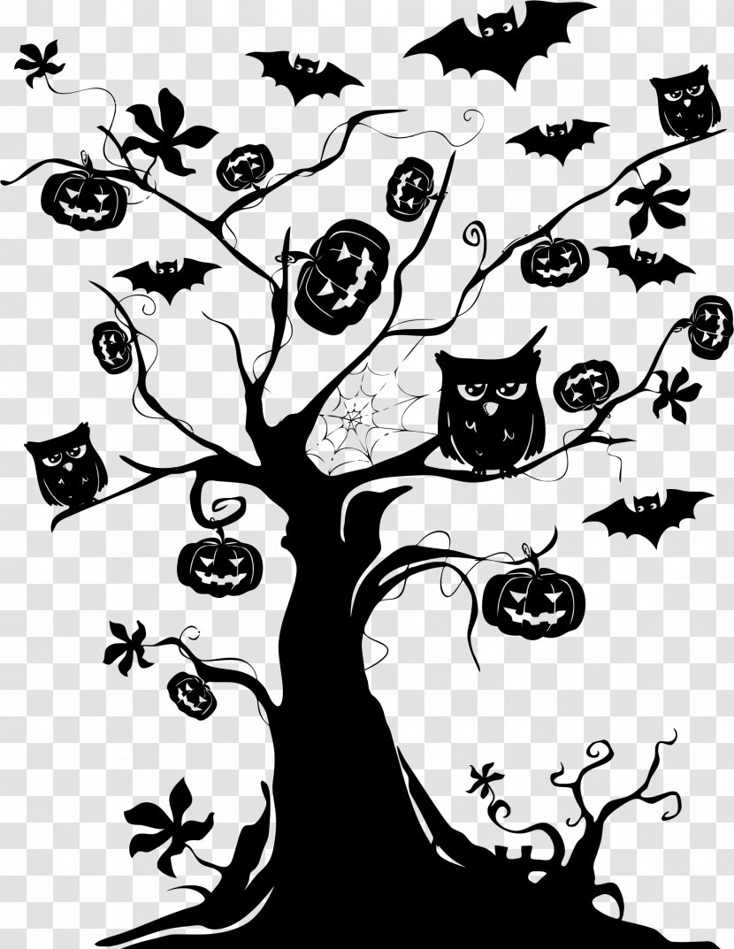 The Halloween Tree Clip Art - Royaltyfree - Transparent Transparent PNG