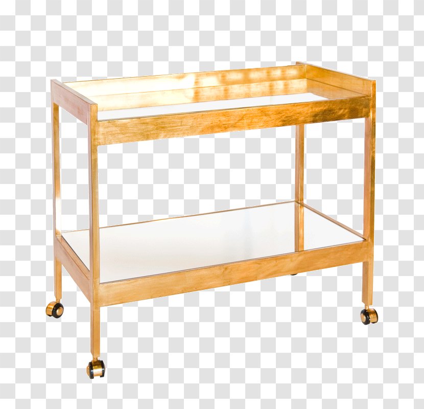 Gold Leaf Table Mirror Shelf - Bar Transparent PNG