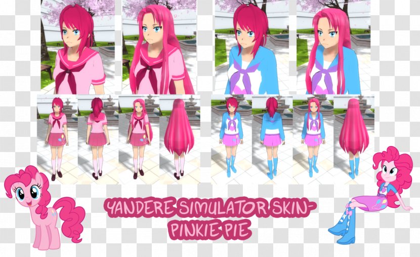 Pinkie Pie Yandere Simulator Twilight Sparkle Freddy Fazbear's Pizzeria Rarity - Goat Transparent PNG