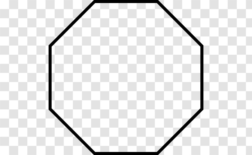 Octagon Regular Polygon Clip Art - White - Shape Transparent PNG