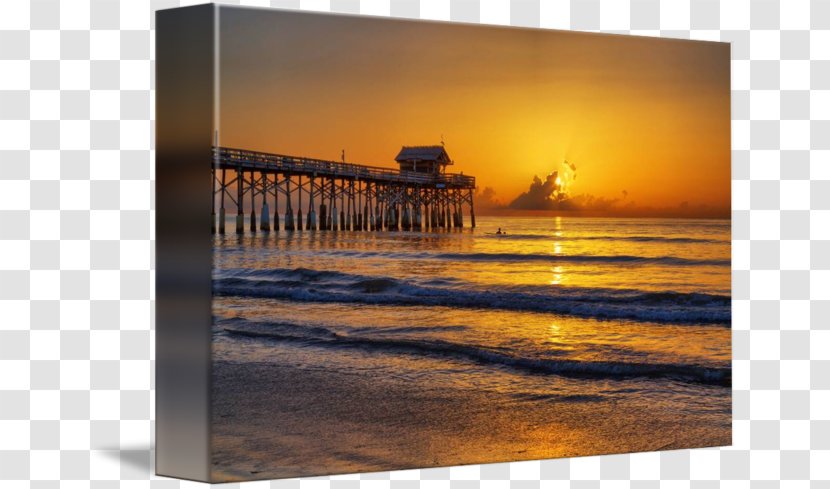 Gallery Wrap Picture Frames Cocoa Beach Canvas Stock Photography - Orange Sky Transparent PNG