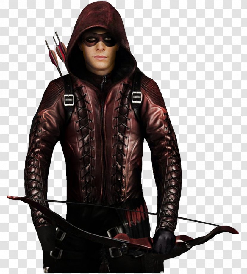 Green Arrow Roy Harper Hoodie Colton Haynes - Season 3 - Red Transparent PNG