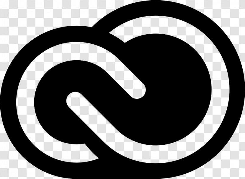 Adobe Creative Cloud Suite Systems Logo Computer Software - Black And White - Icon Transparent PNG