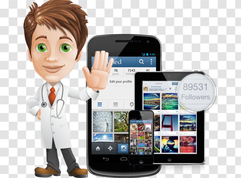 Social Media Smartphone Instagram Networking Service Promotion - Communication Transparent PNG
