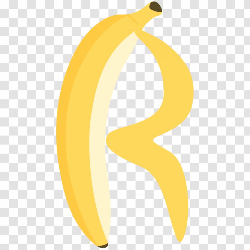 Banana Logo Desktop Wallpaper Font - Yellow - R Transparent PNG