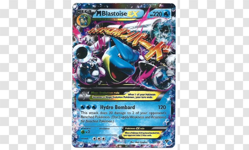 Pokémon X And Y Blastoise Trading Card Game Playing - Squirtle - Pok%c3%a9mon Transparent PNG