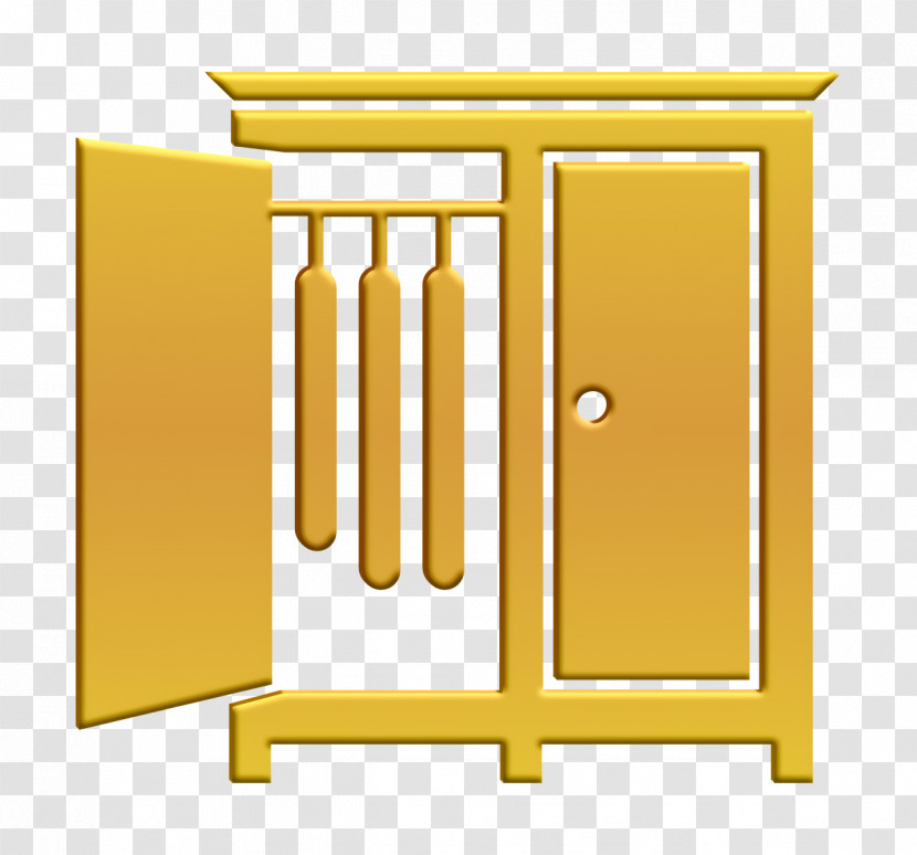 Closet Icon Tools And Utensils Icon Bedroom Closet With Opened Door Of The Side To Hang Clothes Icon Transparent PNG