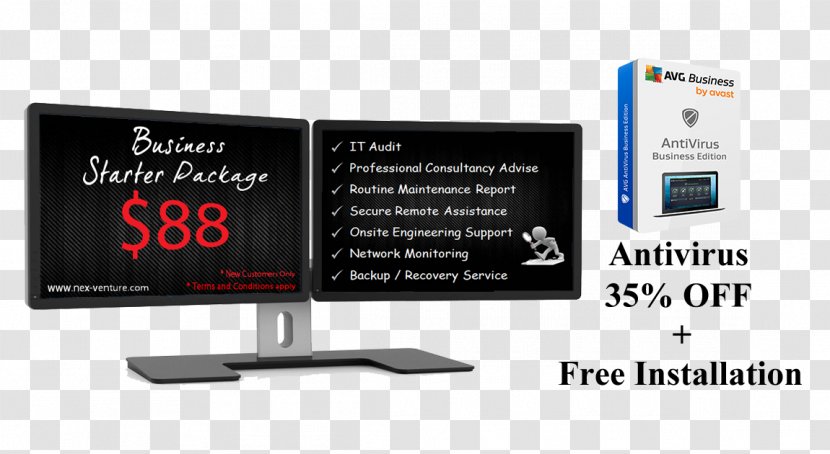 Computer Monitor Accessory Monitors Business Display Device Multi-monitor - Discount Banner Transparent PNG