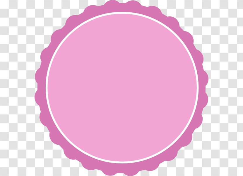 Circle Scallop Clip Art - Rectangle - Frame Cliparts Transparent PNG