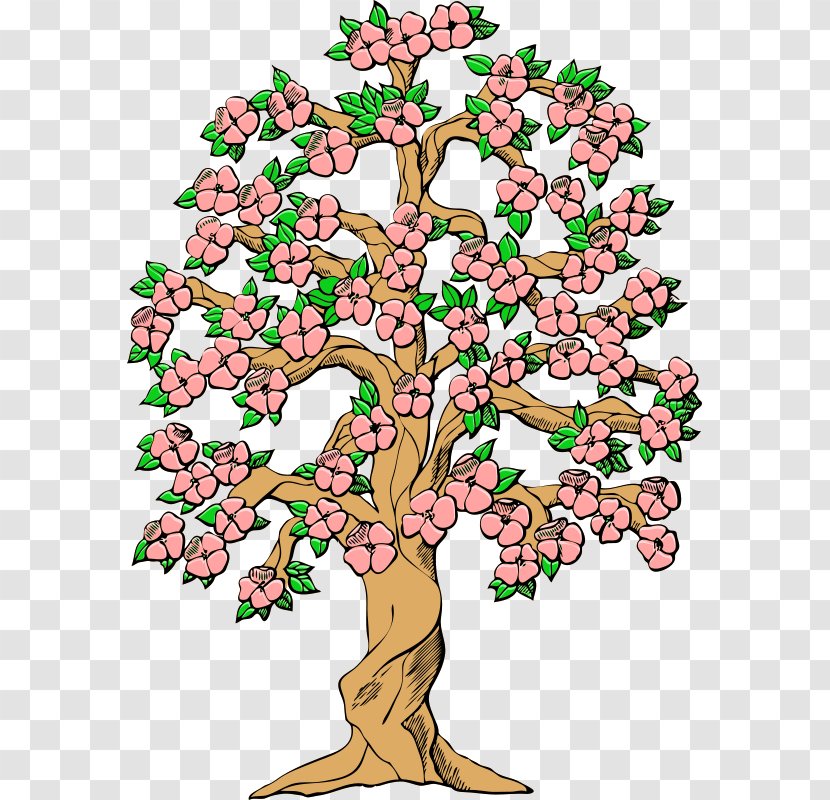 Tree Cherry Blossom Spring Clip Art - Scalable Vector Graphics - Transparent Cliparts Transparent PNG