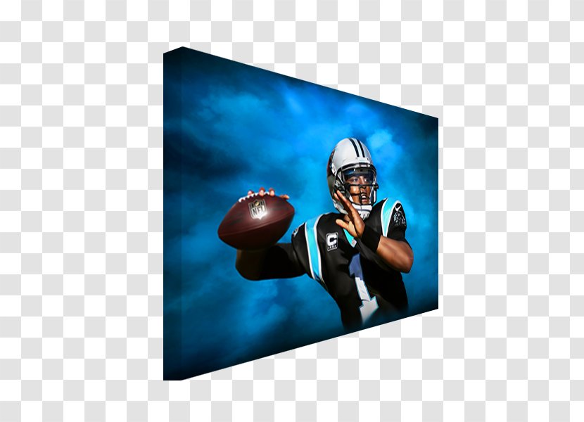 Carolina Panthers Canvas Painting Gallery Wrap Art - Portrait - Cam Newton Transparent PNG