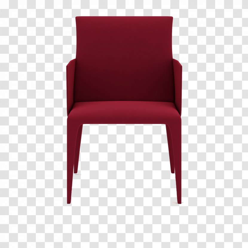 Chair Red Couch Cushion - Armrest - Armchair Transparent PNG