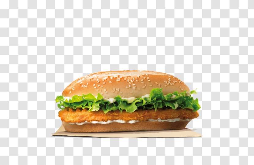 Chicken Sandwich Burger King Specialty Sandwiches Whopper Hamburger Nuggets - Patty Transparent PNG