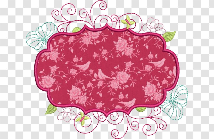 Vintage Clothing Paper Embroidery Woven Fabric Pattern - Floral Design - Border Transparent PNG