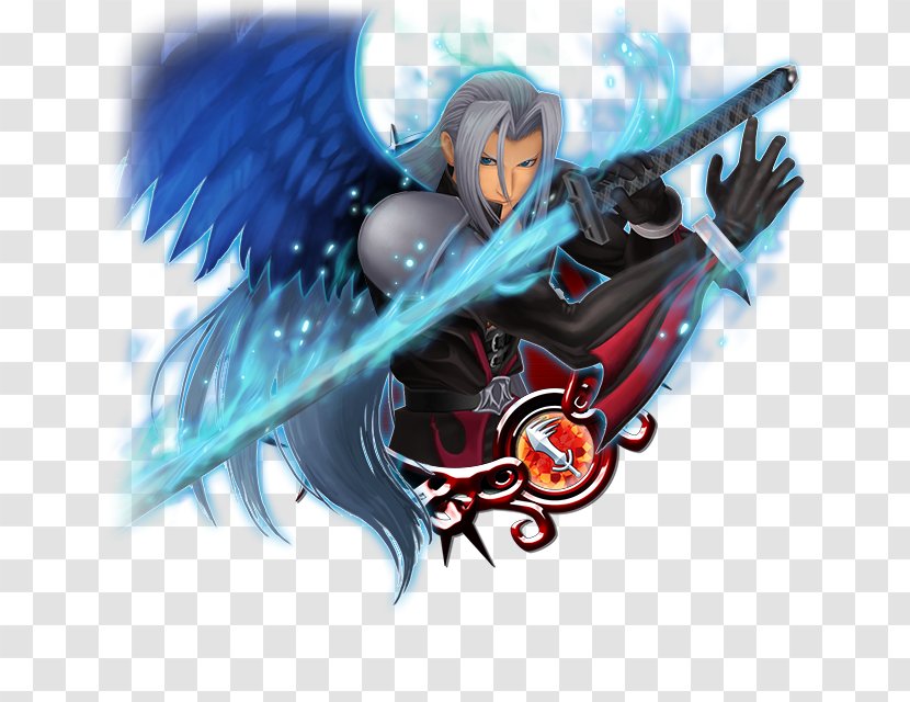 Kingdom Hearts χ KINGDOM HEARTS Union χ[Cross] 358/2 Days Birth By Sleep Sephiroth - Silhouette - Cartoon Transparent PNG