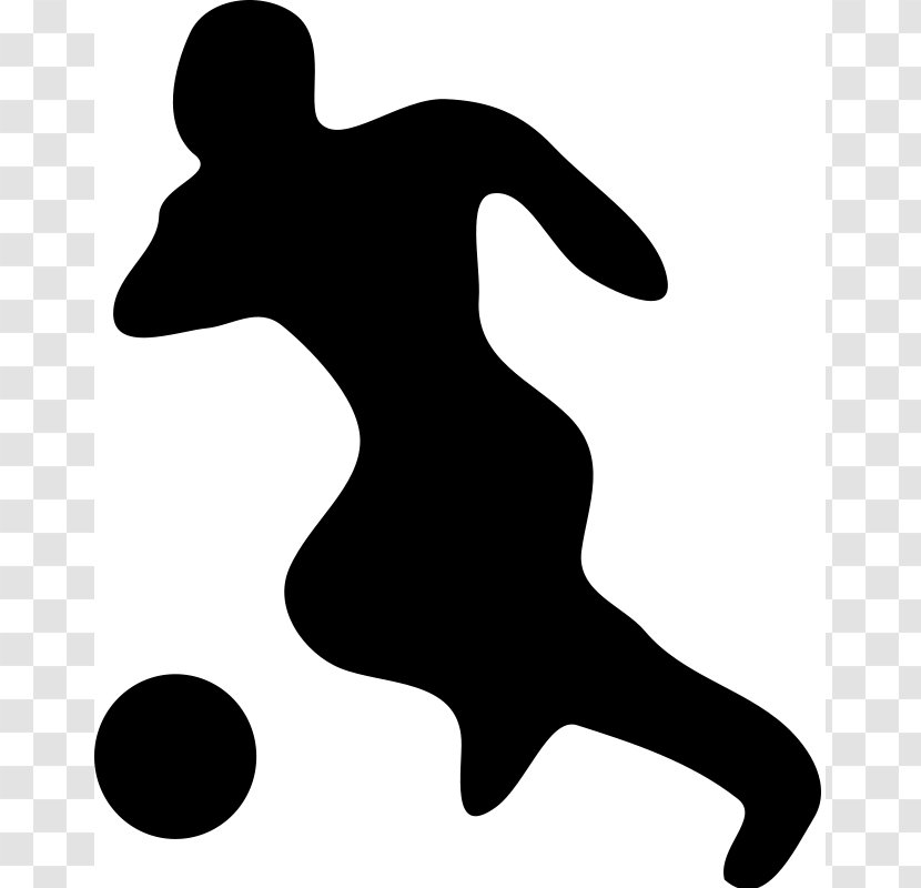 Football Player Silhouette Clip Art - Black - Sports Cliparts Transparent PNG