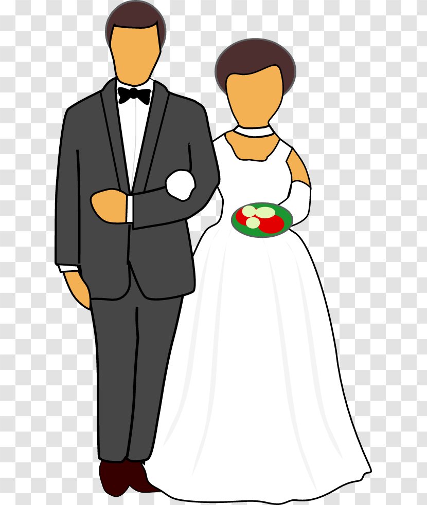 Clip Art Openclipart Marriage Vector Graphics Wedding - Standing Transparent PNG