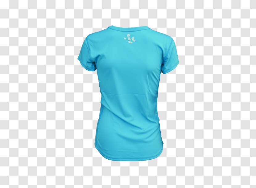 T-shirt Sleeve Neck Turquoise - Shirt Transparent PNG