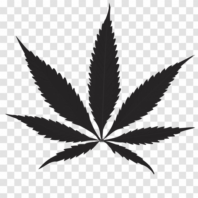 Medical Cannabis Joint - Black And White Transparent PNG