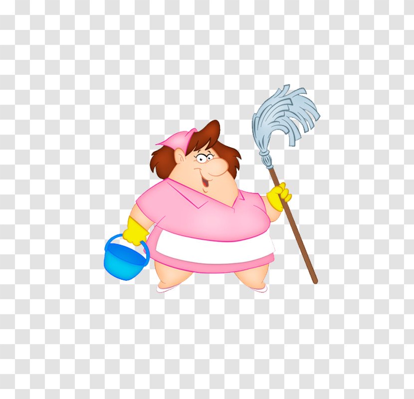 Mop Cartoon Image Illustration - Mythical Creature - Mopping Transparent PNG