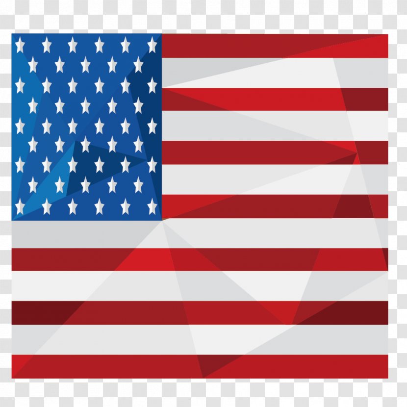 Flag Of The United States - Flat American Transparent PNG