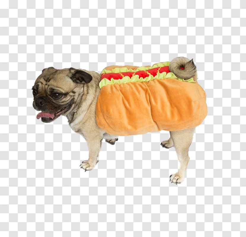 Pug Hot Dog Days Pet Costume - Toy - Hotdog Transparent PNG