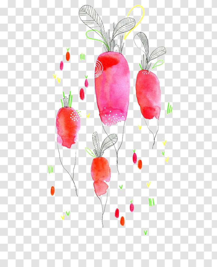 Watercolor Painting Drawing Vegetable Illustration - Food - Carrot Transparent PNG